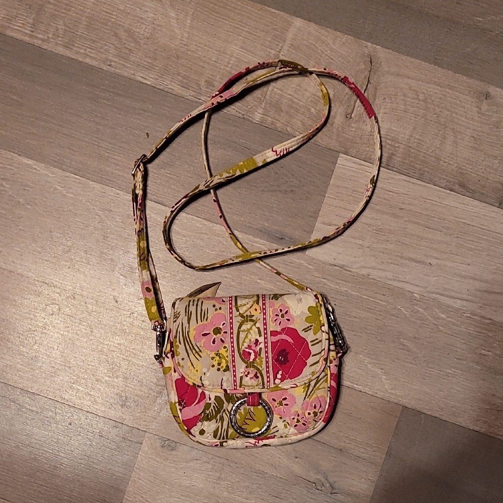 Vera Bradley Quilted Floral Crossbody Bag or Converts to belt bag